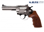 Alfa 441 никель дерево револьвер под патрон Флобера