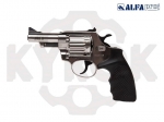 Alfa 431 никель. пластик револьвер под патрон Флобера